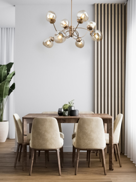 Люстра на штанге Freya FR8017PL-08MG