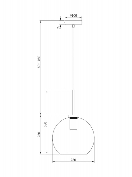 Подвесной светильник Freya FR8006PL-01BS