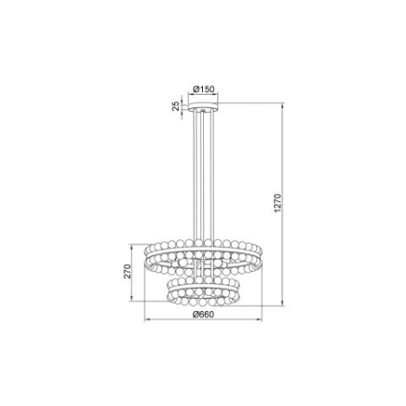 Люстра на штанге Vele Luce VL4143L09