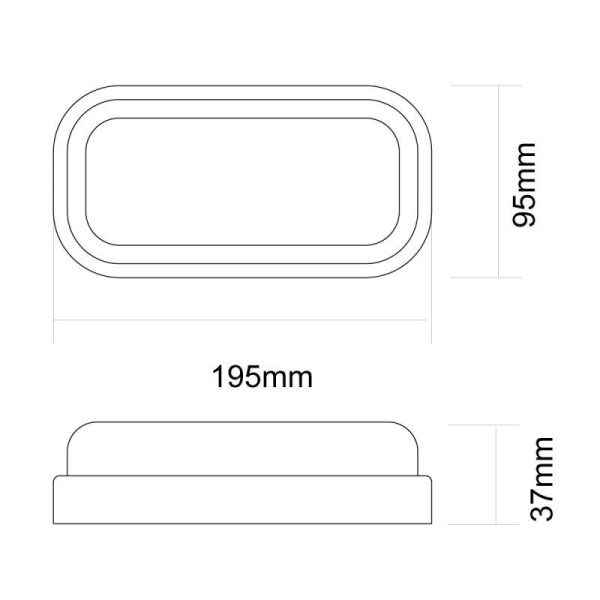 Светильник светодиодный ЖКХ 18Вт 4000К IP65 220В влагозащ. овал LBF-0418 C01 Ultraflash 15347