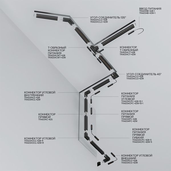 Шинопровод Maytoni Technical TRX034-423B