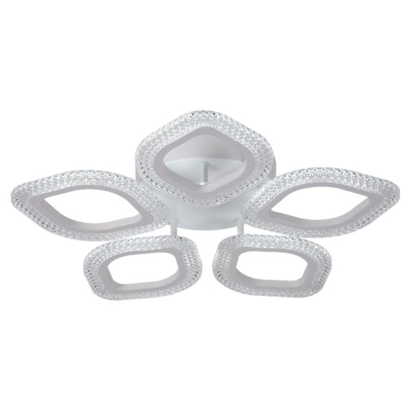 Люстра потолочная светодиодная диммируемая LOSANGA с ДУ 3 режима 535х75 68Вт 21кв.м бел. Ritter 52925 9