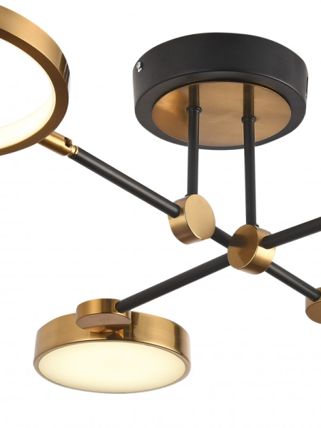 Люстра на штанге Natali Kovaltseva LED LAMPS 81102/4C BRASS BLACK