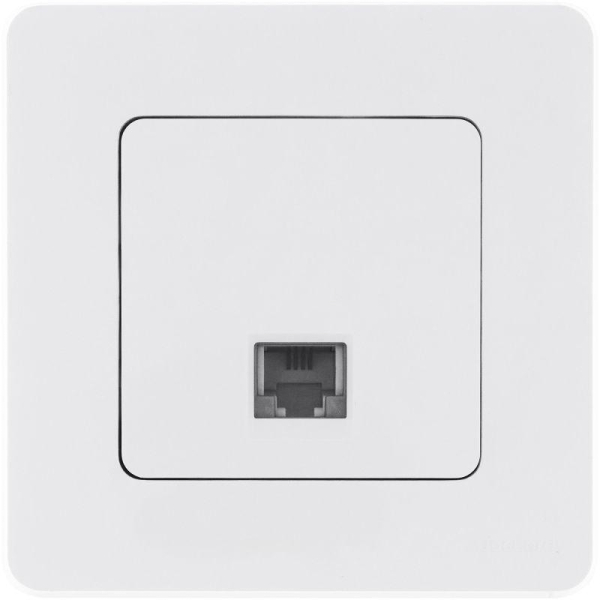 Розетка телефонная Inspiria RJ11 механизм бел. IEK 673820