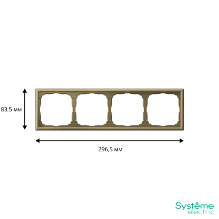 Рамка 4-м ArtGallery зол. SE GAL001604