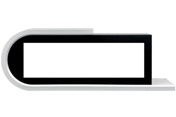 Royal Flame Каминокомплект Basel 60 L - Белый с черным с очагом Vision 60 LOG LED