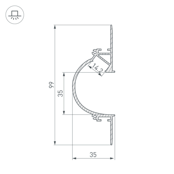 Профиль Arlight 034982