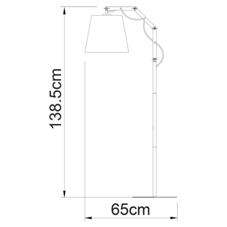 Торшер ARTE Lamp A5700PN-1BK