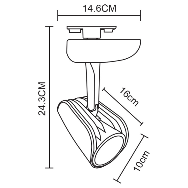 Светильник на шине ARTE Lamp A3930PL-1BK