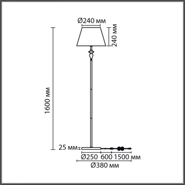 Торшер LUMION 8275/1F