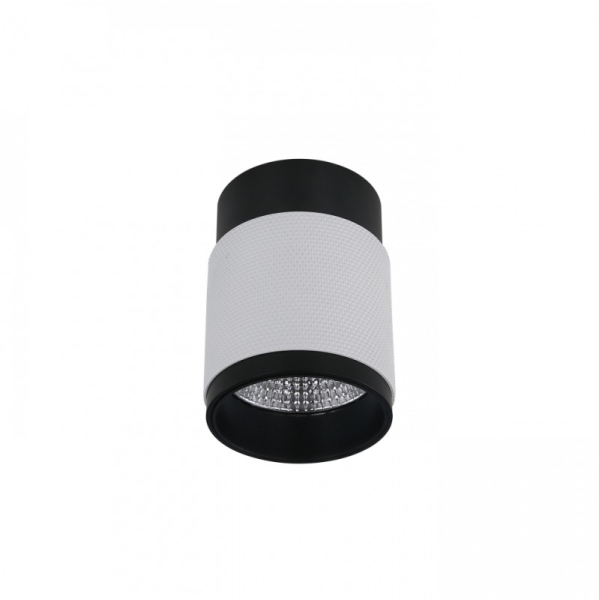 Накладной светильник iLedex 1955-10W-3000K-36 BK+WH