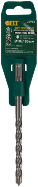 Бур по бетону SDS PLUS с двойн. резьбой 10х160мм FIT 32915