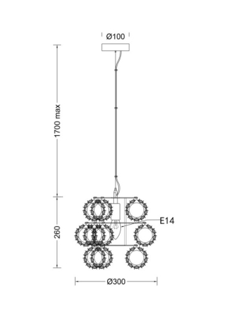 Подвесной светильник Fluorite FL1107-1P