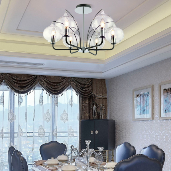 Люстра на штанге Arte Milano 321007/6 BK.CR