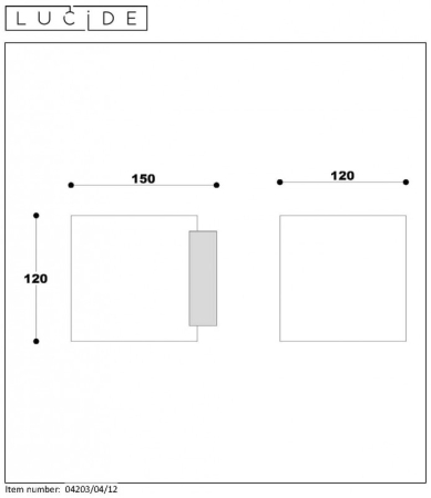 Бра LUCIDE 04203/04/12