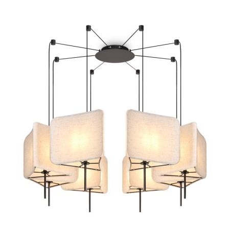 Светильник подвесной Bricola 8х40Вт E14 IP20 Freya FR5511PL-08B