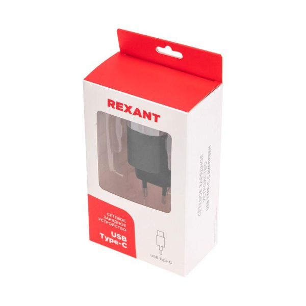 Устройство зарядное сетевое USB QC (30W) + Type C PD (33W) с дисплеем Rexant 18-2224