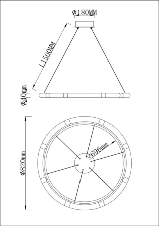 Подвесная люстра Fluorite FL1097-8PC
