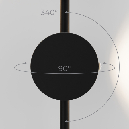Бра Elektrostandard 40154/LED черный 4000K