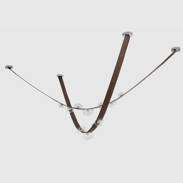 Crystal Lux Светильник подвесной Crystal Lux BOSQUE SP7 L3000 BROWN/TRANSPARENT