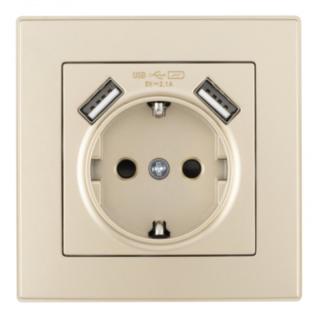 Розетка Arte Milano SET06-1-47-1 shampan