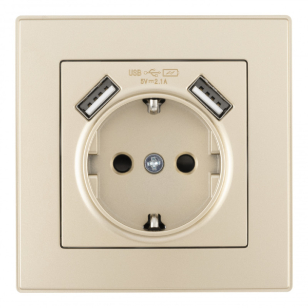 Розетка Arte Milano SET06-1-47-1 shampan