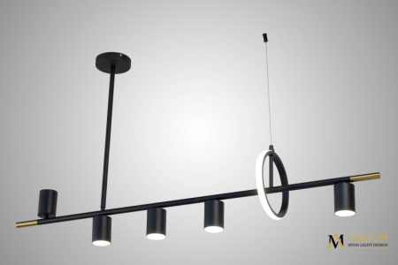 Люстра на штанге AM Group AM438 BK