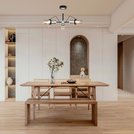 Люстра на штанге Arte Milano 320207/3 BK.CR