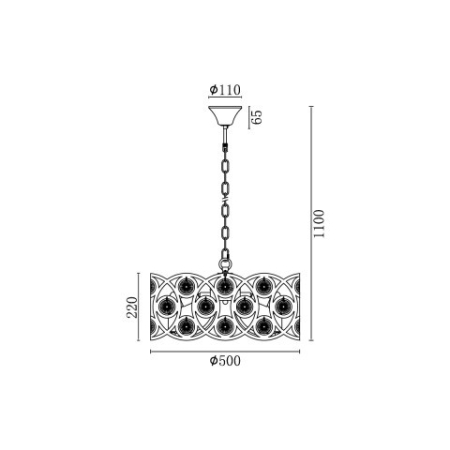 Подвесная люстра Vele Luce VL3143P08