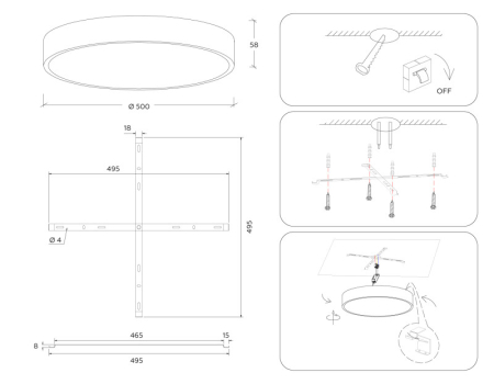 Накладной светильник Ambrella Light FV5532