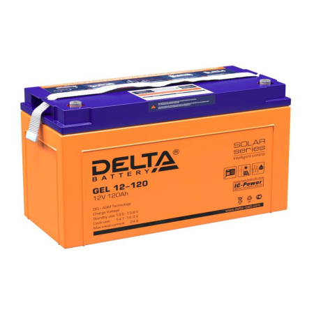 Аккумулятор GEL 12В 12А.ч Delta GEL 12-120