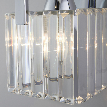 Бра Eurosvet 10126/1 хром/прозрачный хрусталь Strotskis (10117/