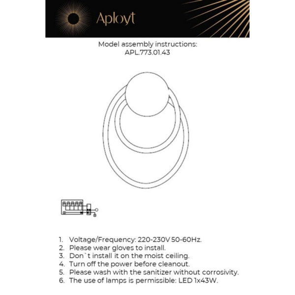 Бра APLOYT APL.773.01.43