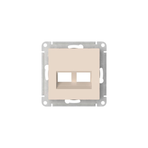 Накладка двойная AtlasDesign для информационных функций типа Keystone беж. SE ATN000290