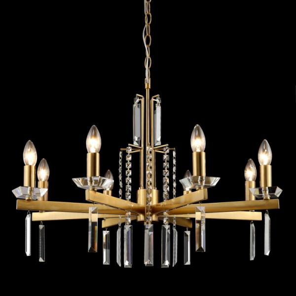 Подвесная люстра Crystal Lux MARRON SP8 BRASS