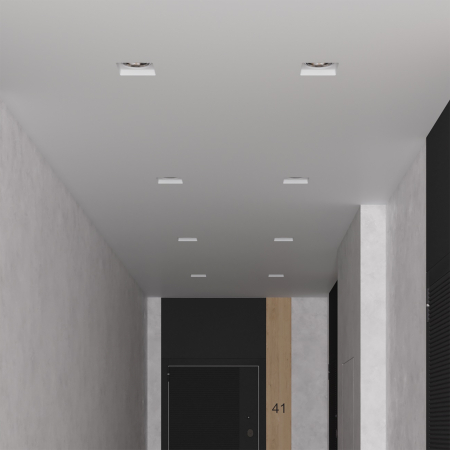 CANOPUS FLAT Встраиваемый потолочный гипсовый светильник