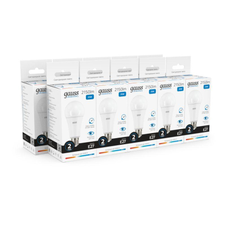 Лампа светодиодная Elementary 25Вт A70 грушевидная 6500К холод. бел. E27 2150лм GAUSS 73235