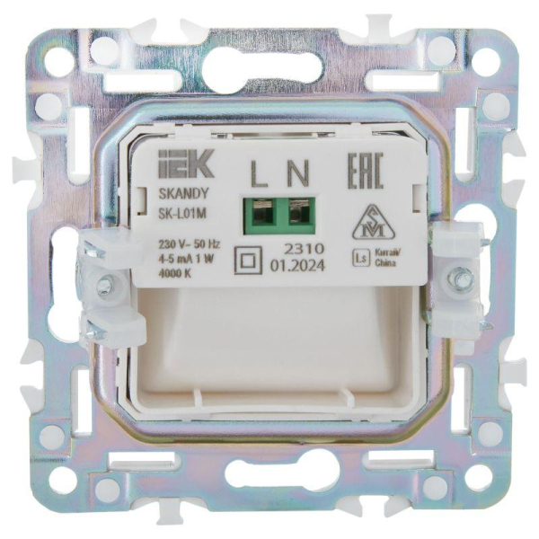 Подсветка светодиодная SKANDY встраив. SK-L01G мятный IEK SK-FL20-K06