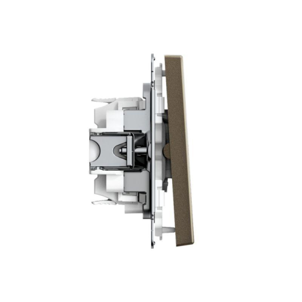 Выключатель для жалюзи 2-кл. ArtGallery 2х (сх. 4) 10А быстрозажим. клем. механизм мокко SE GAL000619S