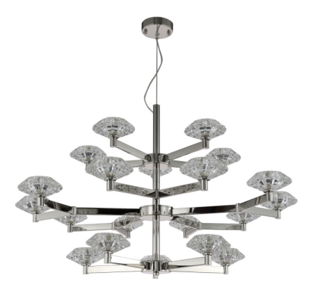 Подвесная люстра Crystal Lux REBECA SP5+10+5 NICKEL