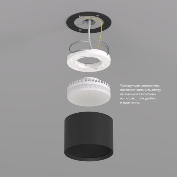 Накладной светильник Denkirs DK2601-BK