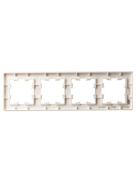 Рамка 4-м BRITE РУ-4-2-БрП стекло перс. матов. IEK BR-M42-G-31-K96