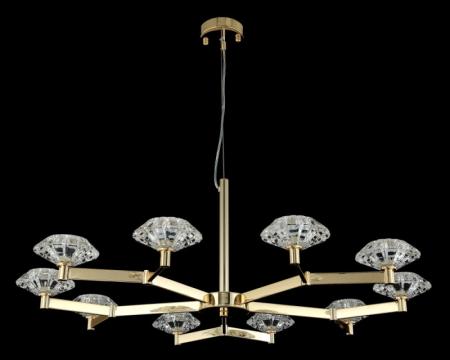 Подвесная люстра Crystal Lux REBECA SP10 GOLD