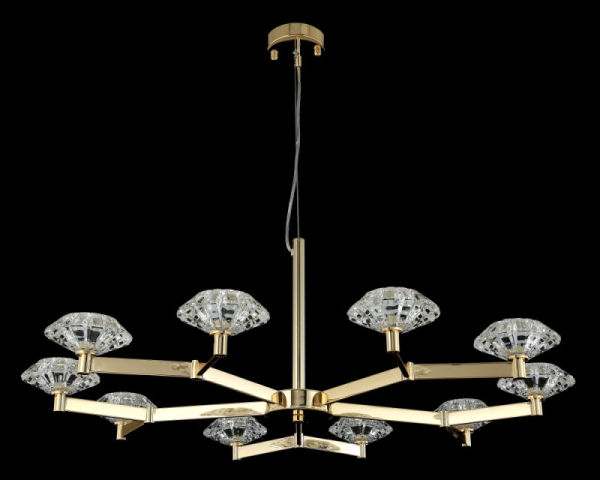 Подвесная люстра Crystal Lux REBECA SP10 GOLD