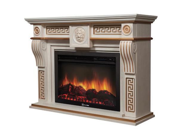 Портал Firelight Vittoriano 30 Белёный дуб с золотой патиной