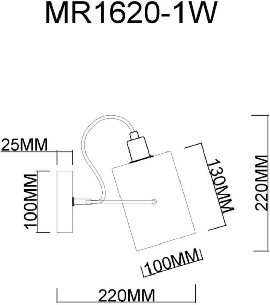 Бра MyFar MR1620-1W