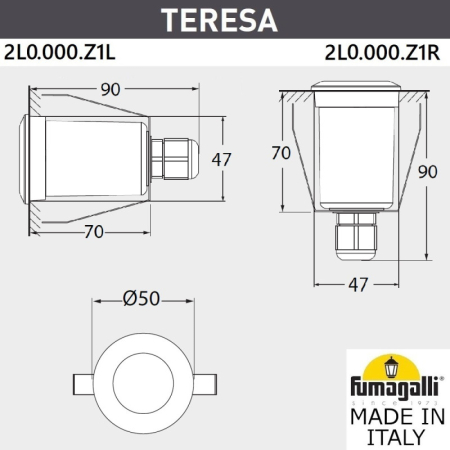 Тротуарный светильник Fumagalli 2L0.000.000.AXZ1L