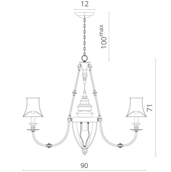 Подвесная люстра Divinare 1165/01 LM-8