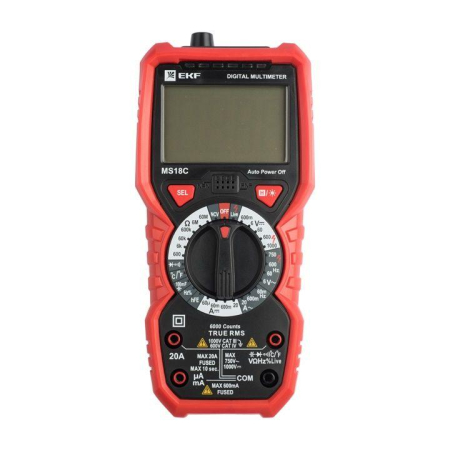 Мультиметр цифровой MS18C Professional EKF In-180701-pm18C