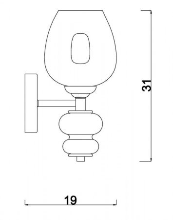 Бра Vele Luce VL2103W01